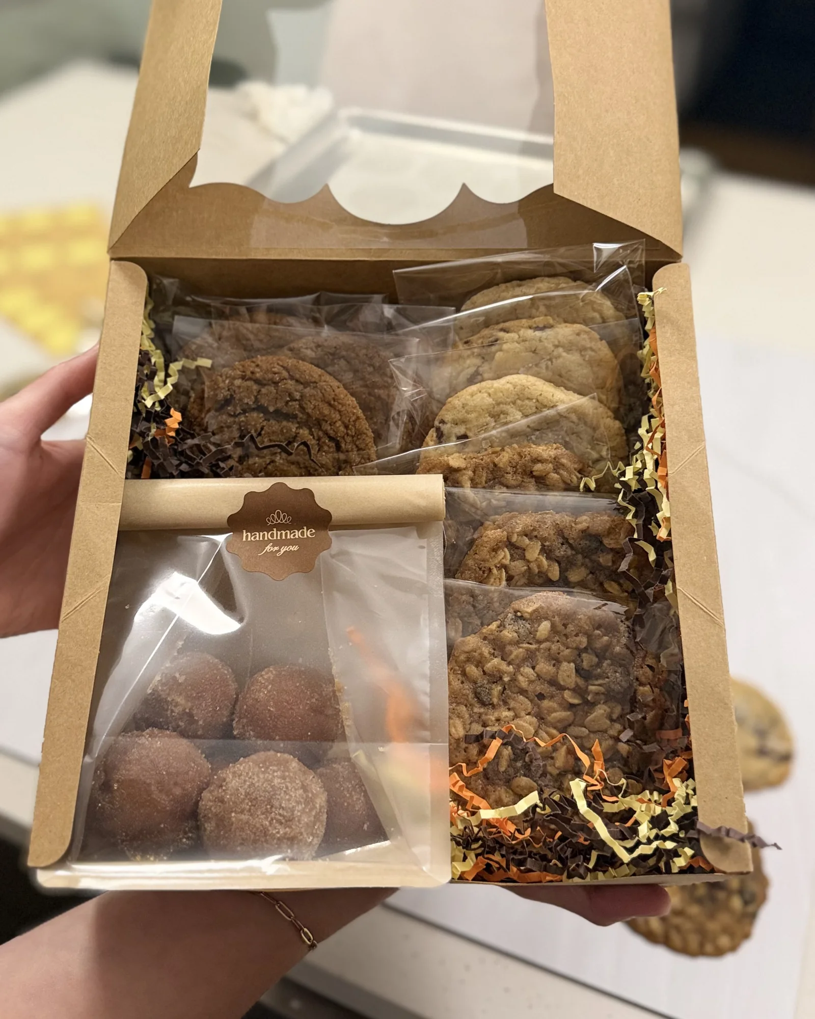 Holding the open Fall Box